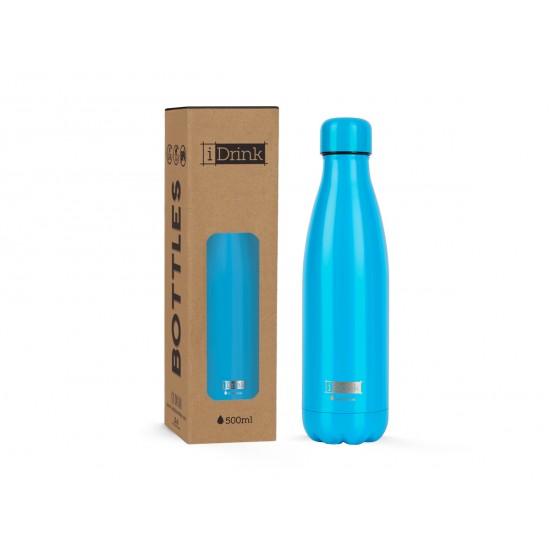 ΠΑΓΟΥΡΙ i DRINK ID0001 THERMAL BOTTLE 500ml BLUE