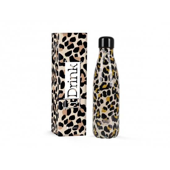 ΠΑΓΟΥΡΙ i DRINK ID0028 THERM BOTTLE 500ml LEOPARD