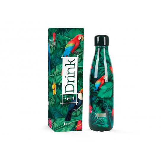 ΠΑΓΟΥΡΙ i DRINK ID0072 THERM BOTTLE 500ml TROPICAL BIRDS