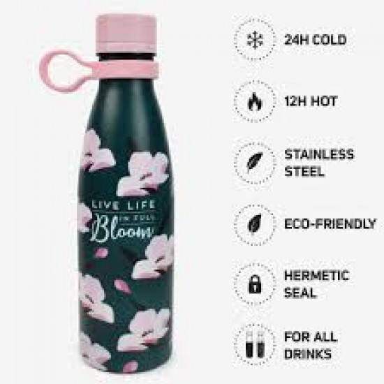 ΘΕΡΜΟΣ FLOWER BL LEG SSB0006 HOT AND  COLD  VACUUM BOTTLE