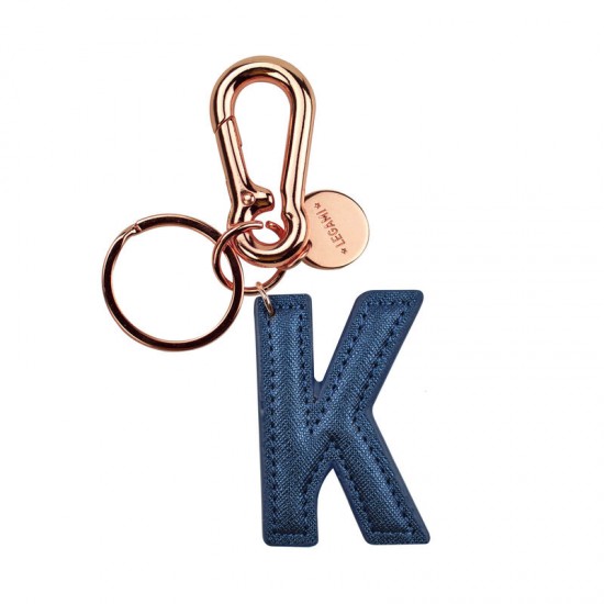 LEG INK0011 MY INITIAL - KEY RING - K- BLUE