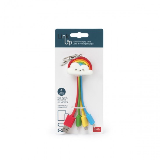 ΠΟΛΛΑΠΛΟ ΚΑΛΩΔΙΟ ΦΟΡΤΙΣΗΣ LEGAMI UCC0006 LINK UP - MULTIPLE CHARGING CABLE - RAINBOW