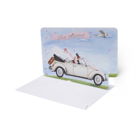 ΕΥΧΕΤΗΡΙΑ ΚΑΡΤΑ ΓΑΜΟΥ LEGAMI BG0627 GREETING CARD LARGE JUST MARRIED