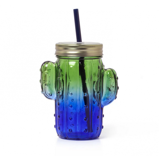 ΓΥΑΛΙΝΟ ΠΟΤΗΡΙ LEGAMI JAR002 DRINKING GLASS JAR - CACTUS