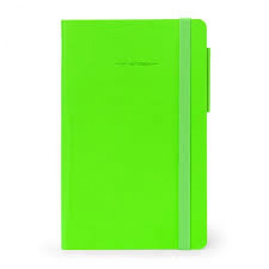 ΜΕΣΑΙΟ ΡΙΓΕ ΣΗΜΕΙΩΜΑΤΑΡΙΟ LEGAMI MYNOT0173 MEDIUM LINED NEON GREEN COVER