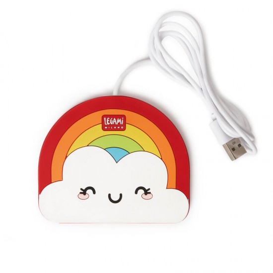 ΣΥΣΚΕΥΗ ΠΟΥ ΚΡΑΤΑ ΤΟ ΡΟΦΗΜΑ ΖΕΣΤΟ LEGAMI WIU0009 WARM IT UP - USB MUG WARMER - RAINBOW