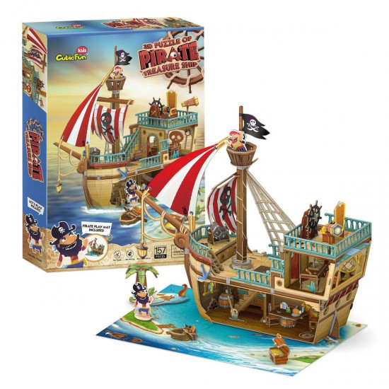 P832h Pirate Treasure Ship