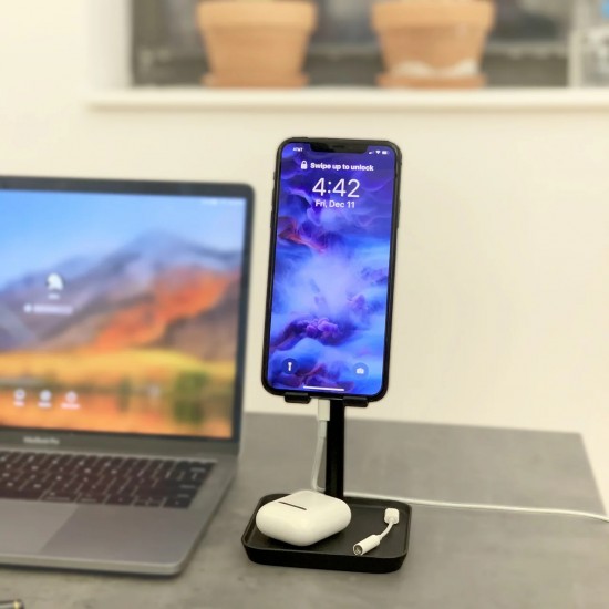 ΕΠΙΤΡΑΠΕΖΙΟ STAND κΙΝΗΤΟΥ ΜΑΥΡΟ The Perfect Phone Stand in Black