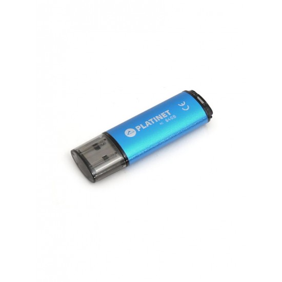 USB STICK 2.0 X-DEPO 64GB ΜΠΛΕ PLATINET