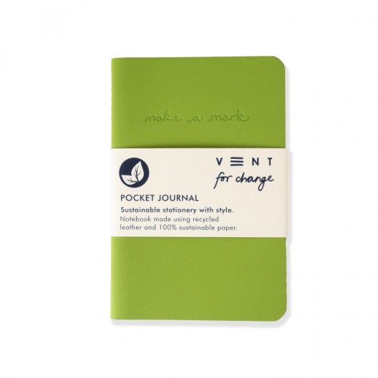 VENT 094 Make a Mark A6 Pocket Journal - Green