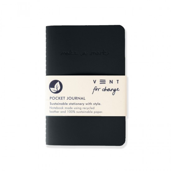 VENT 093 Make a Mark A6 Pocket Journal - Charcoal