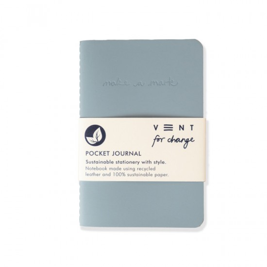 VENT 095 Make a Mark A6 Pocket Journal - Dusty Blue