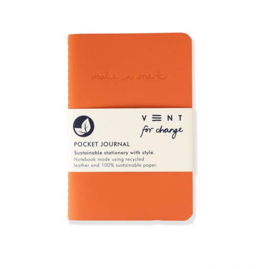 VENT 097 Make a Mark A6 Pocket Journal - Orange