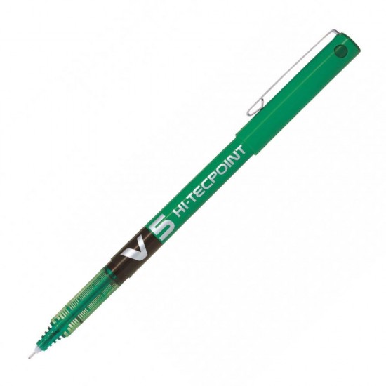 PILOT ΣΤΥΛΟ ΥΓΡΗΣ ΜΕΛΑΝΗΣ V5 HI-TECPOINT 0.5mm ΠΡΑΣΙΝΟ