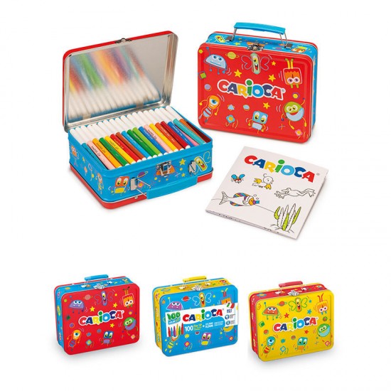 ΜΑΡΚΑΔΟΡΟΙ CARIOCA SET SCHOOL BOX 100ΤΕΜ 42500