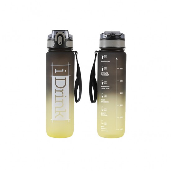 ΠΑΓΟΥΡΙ I DRINK ID2131 TRITAN 1000ML BLACK-YELLOW