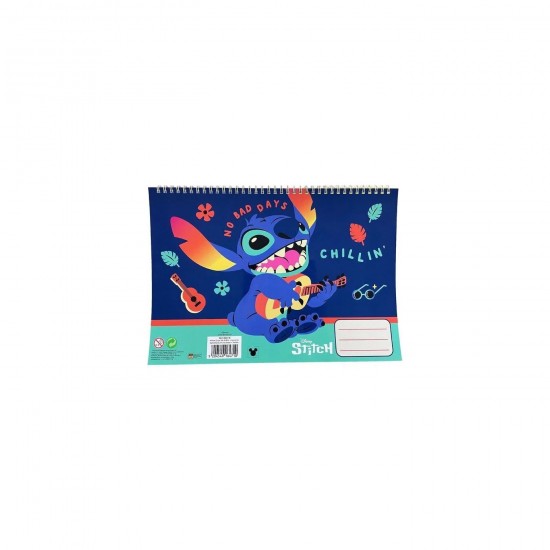 GIM Disney Stitch Μπλοκ Ζωγραφίκης 23X33 40 Φύλλα + Stic. Stitch 342-00416