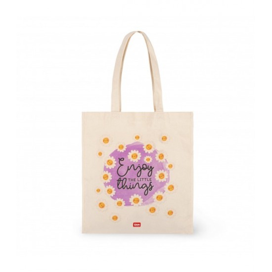 ΥΦΑΣΜΑΤΙΝΗ ΤΣΑΝΤΑ LEGAMI COTTON TOTE BAG - DAISY (ΜΑΡΓΑΡΙΤΕΣ) 38,5x42cm CBAG0003