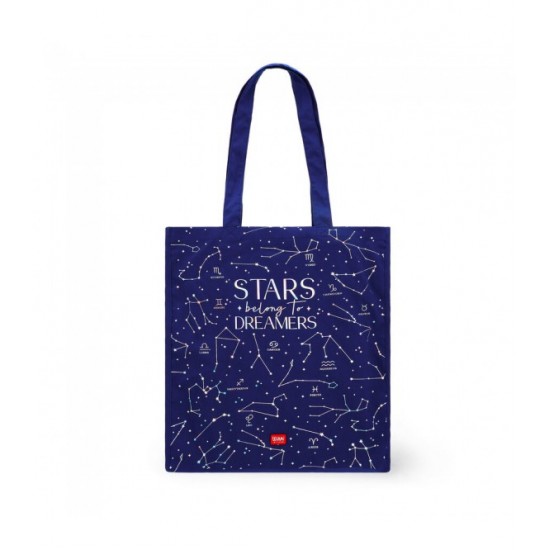 ΥΦΑΣΜΑΤΙΝΗ ΤΣΑΝΤΑ LEGAMI COTTON TOTE BAG - STARS (ΑΣΤΕΡΙΣΜΟΙ) 38,5x42cm CBAG0007