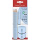 Faber-Castell 3 Μολύβια , Γόμα & Ξύστρα Sky Blue (580074)