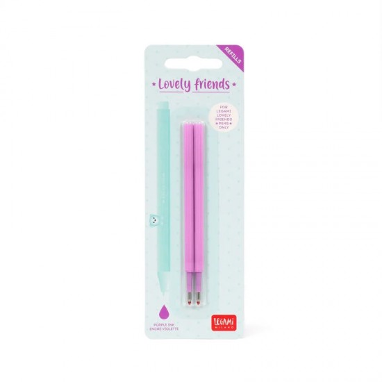 ΣΕΤ ΜΕ 2 ΜΩΒ ΑΝΤΑΛΛΑΚΤΙΚΑ LEGAMI REFFCPP0008 2 REFILLS GEL PEN LOVELY FRIENDS