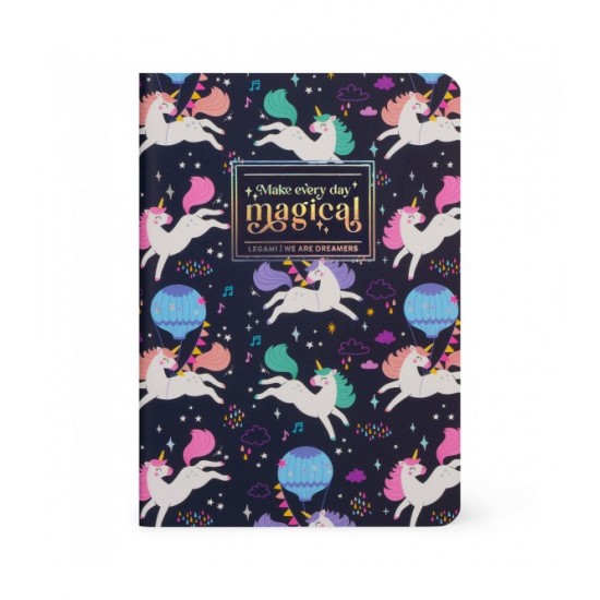 ΣΗΜΕΙΩΜΑΤΑΡΙΟ LEGAMI A6 (9X13.5) ΜΕ ΓΡΑΜΜΕΣ - QUADERNO SMALL LINED BOTEBOOK - UNICORN (ΜΟΝΟΚΕΡΟΣ) A6NOT0044