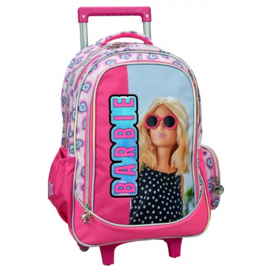 Gim Τσάντα Δημοτικού Trolley 46(+6)x35x20εκ. Barbie Holographic (349-86074)