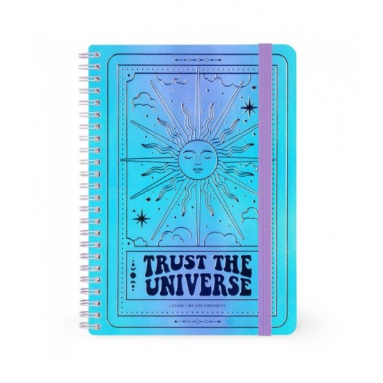 ΣΗΜΕΙΩΜΑΤΑΡΙΟ ΣΠΙΡΑΛ LEGAMI Α5 ΜΕ ΛΑΣΤΙΧΟ - LARGE LINED SPIRAL NOTEBOOK - TAROT A5NOTS0045